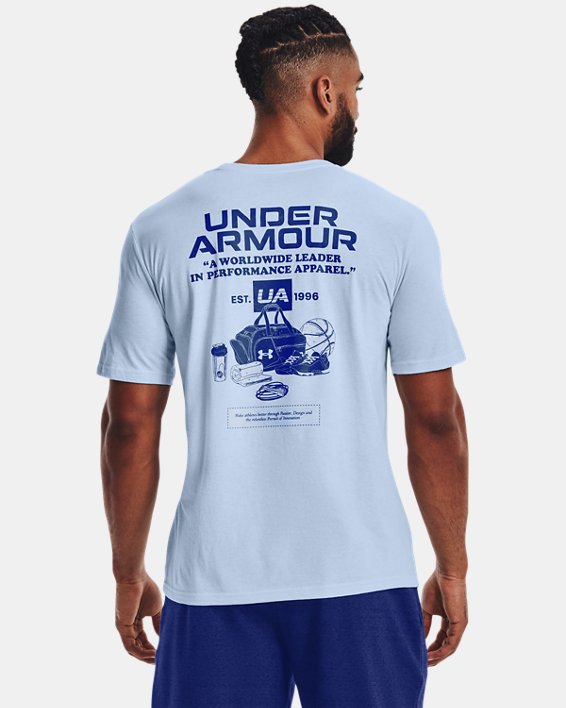 Men's UA Archive Vintage Short Sleeve, Blue, pdpMainDesktop image number 1